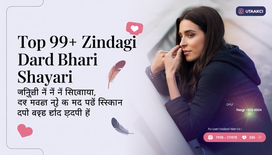 Top 99+ Zindagi Dard Bhari Shayari Heart-Touching Life Lines